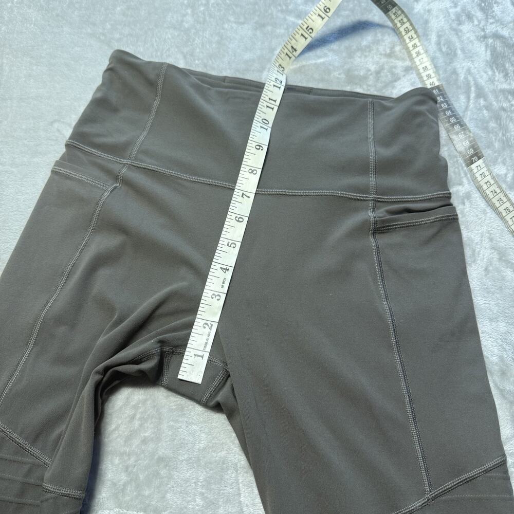 Athleta Inclination Moto Tight Olive Green Leggings Sz M Womens Athletic Ribbed - Picture 3 of 9